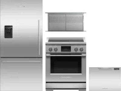 4 Piece Package Includes Refrigerator, Range, Hood And Dishwasher